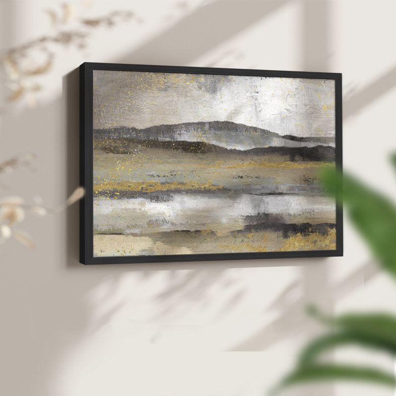 Rolling Hills - Reproduction encadrée - Restickable, H 22 po x l 28 po, Noir