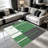 Green and Black  area rugs for Living Room, Soft and Comfortable, Suitable for all seasons, easy to maintain, machine washable Indoor floor mat, Under Table Farmhouse suitable for Bedroom, Dining Room, Study,  Balcony, Home Decor Patio-428764931