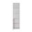 Modern White Bookshelf, 5-Tier Design, 17.7 x 72.8 x 9.4 inches | 100% Melamine Coated Particle Board, Thickness: 0.6 inches | Wall-Mountable, Stylish and Functional Storage Solution for Home & Office