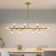 Jewellia 16 - Light Dimmable Glass Sputnik Modern Linear Chandelier
