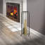 Handcrafted 4 Piece Steel Fireplace Tool Set-1741995864