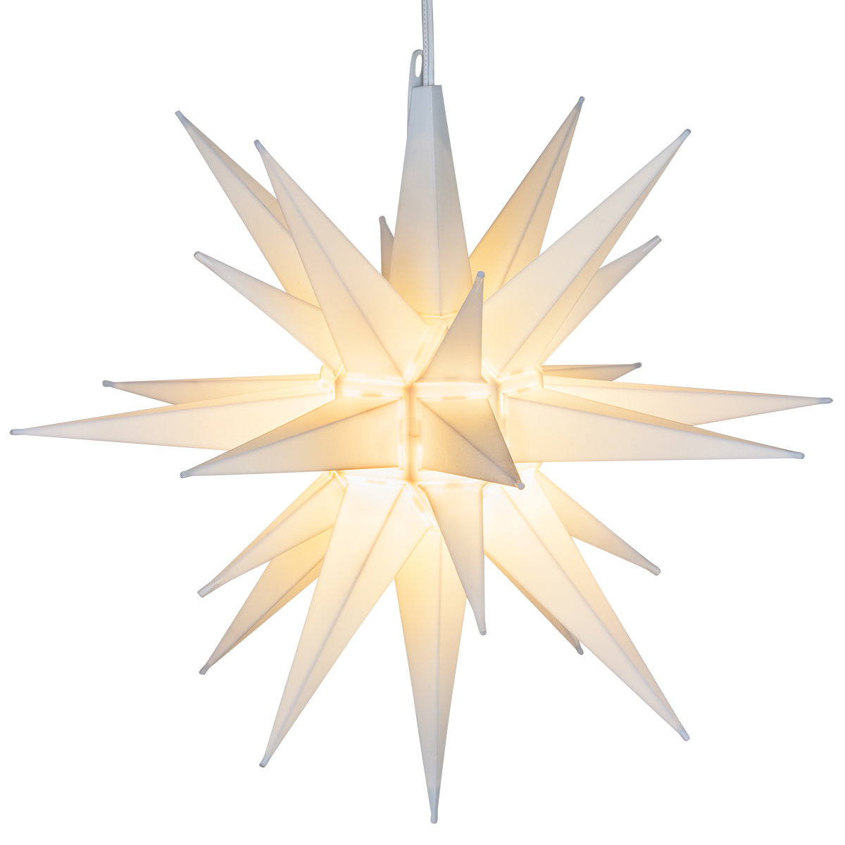 Moravian Star Lighted Display, White