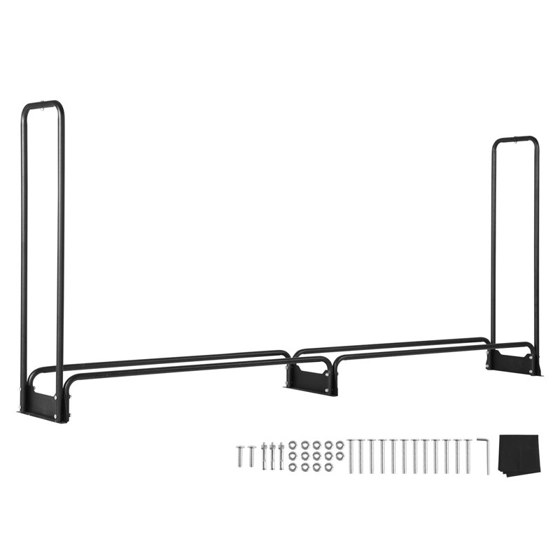102" W x 14.2" D Metal Log Rack