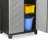 Ram Quality Products PREMIUM 4 Shelf Lockable Storage Utility Cabinet, Black
