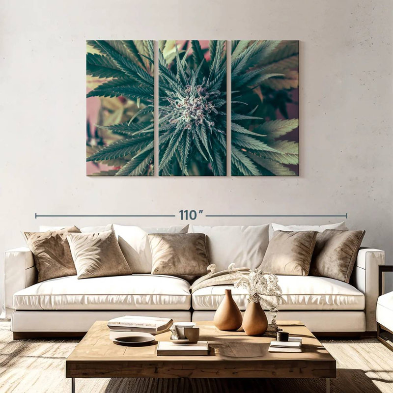 Marijuana Blossom, 48" H x 74" W