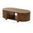 Christy Reeded Oval Coffee Table-1098960317