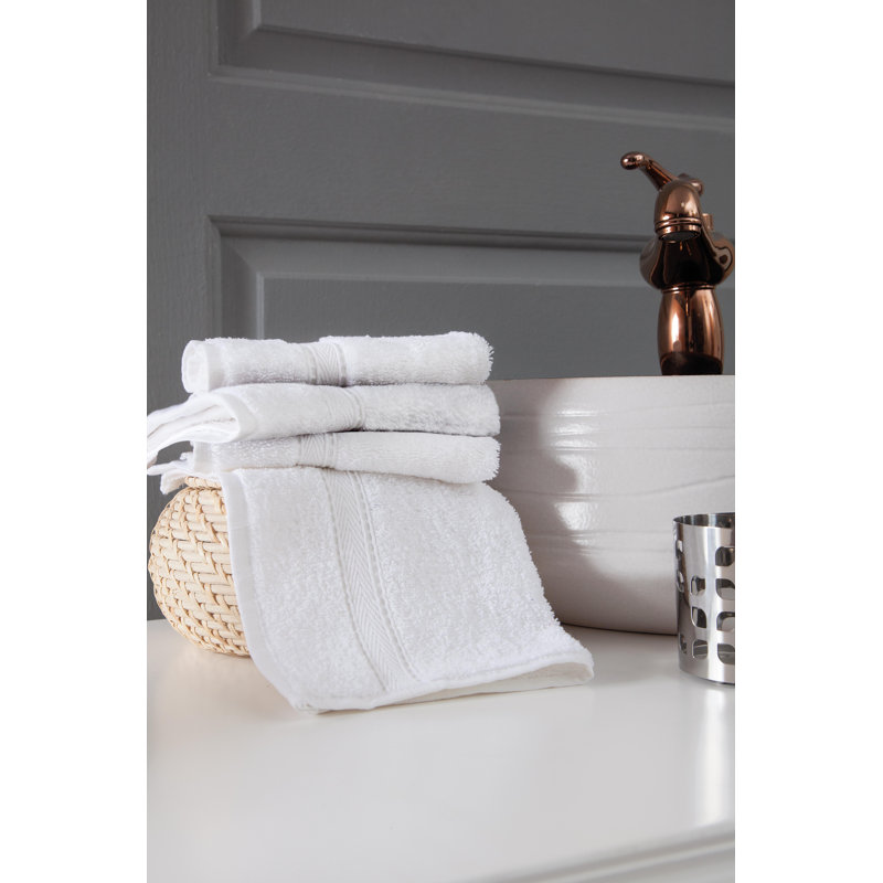 Comerford Midweight Washcloth, White