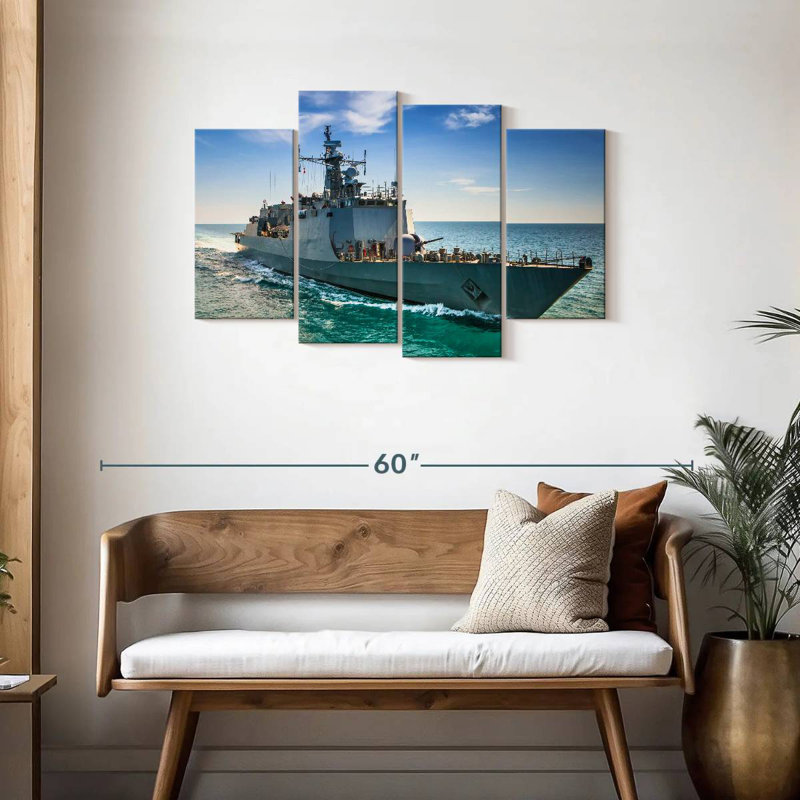 Mait Naval Ship, 27" H x 43" W