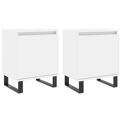 Marieo 40cm W Iron Bedside Table
