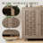 31.5"W 2-Door Modern Oak Wood Cabinet with Adjustable Shelves-1080360496