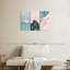 «Pink Paradise», ensemble de 3 reproductions sur toile 3 pièces-1242927361