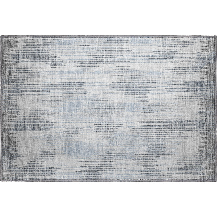 Premium Machine Washable Prisco Gray Rug