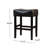 26" Backless Counter Stools, 2-Pcs Set, Brown