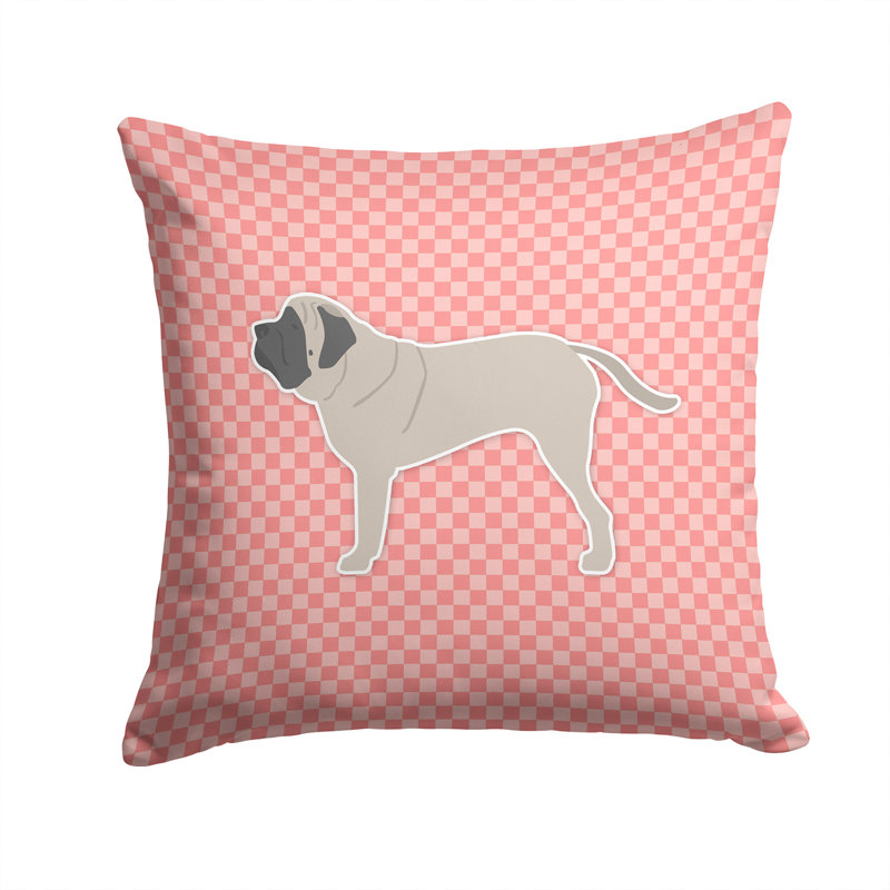 Coussin intérieur/extérieur anglais marigide, H 14 po x l 14 po x P 3 po, Rose