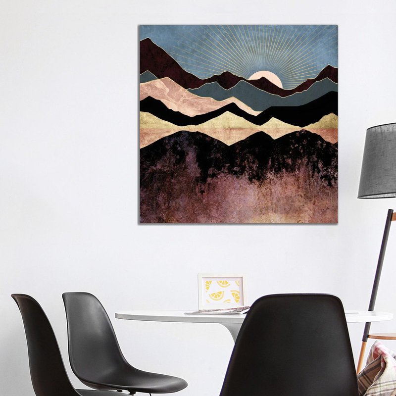Crimson Peaks - Print on Canvas, Wrapped Canvas, 45.72 cm H x 45.72 cm W x 3.175 cm D