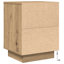 Daphane 38cm W Manufactured Wood Bedside Table-946608611