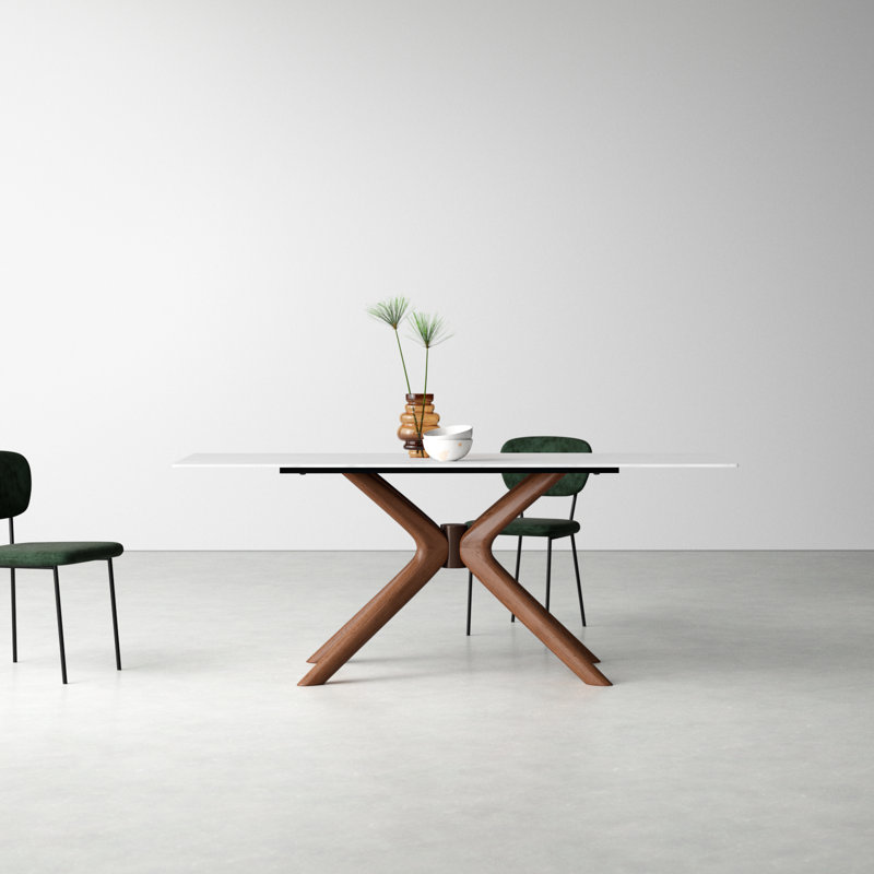 Cava Ash Solid Wood Base Dining Table