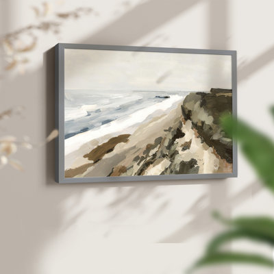 Bluff Bay I -Framed Print - Restickable