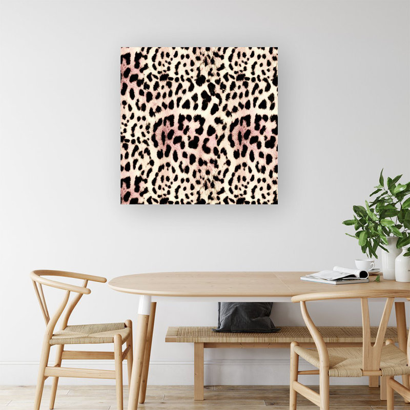 Leopard Hide - Wrapped Canvas Print, 16cm H x 16cm W x 3.8cm D