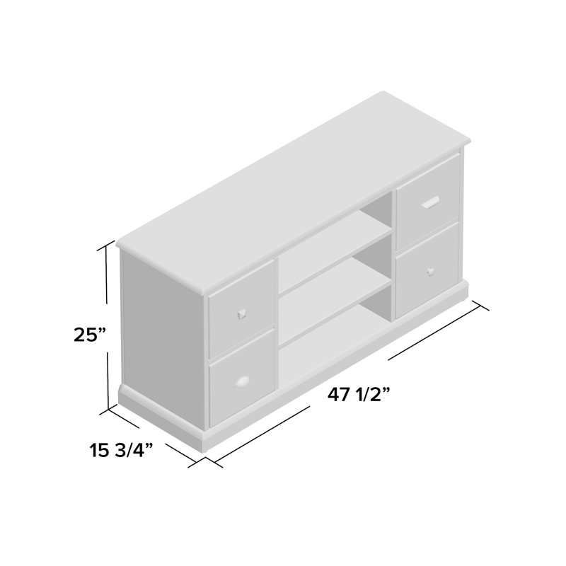 Ellard TV Stand for TVs up to 50", Black