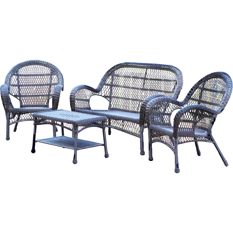 Mangum 4 Piece Sofa Set, Espresso