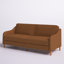 Canapé convertible rond en similicuir 77 po Cyren-2145781849