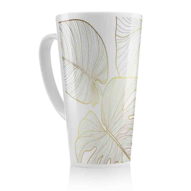 Botanical Line Art Latte Mug
