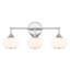 Dimmable Bathroom Wall Light with White Glass Shades-907329103-907329096-907329099
