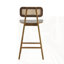 Ensemble de 2 tabourets de bar d'intérieur en bois-926869650