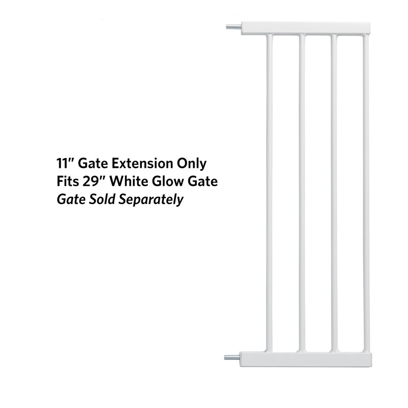 Barrière pour animaux Glow Stripe Extension, H 29 po x l 11 po x P 0,78 po, Blanc