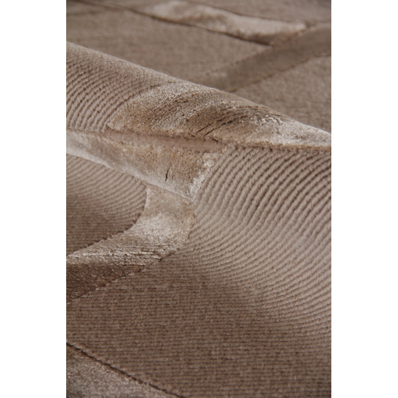 Metro-Velvet Hand Woven Wool Geometric Area Rug, Rectangle 6' x 9'