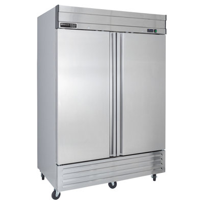 Maxx Cold V-Series 2 Solid Door Reach-In Refrigerator, Bottom Mount, In Stainless Steel