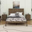 Ensemble de chambre à coucher 3 pièces avec lit plateforme double avec deux lumières de chevet-106808128-106808125