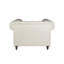 Milan 50'' Wide Tufted Linen Chesterfield Chair