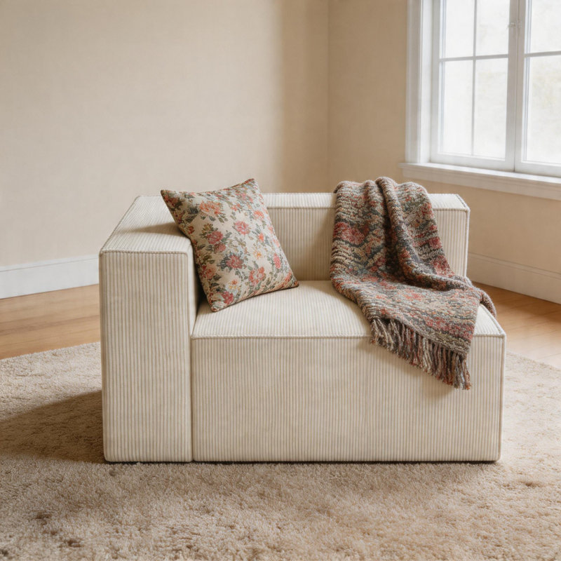 Canapé Corduroy, Beige