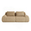 Canapé modulaire moderne de 82 po pour le salon, tissu en flanelle, très texturé, canapé 2 places surdimensionné avec assise profonde, connexion par boucle, conception antidérapante, sans assemblage, canapé désossé, chameau clair-105782249