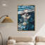 «Water Siren», art mural abstrait floral bleu par Latitude Run®-360949459-357498255
