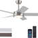 46" Modern Ceiling Fan With Lights And Remote