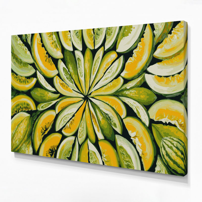 «Fruit Santa Claus Melon», art mural sur toile, H 8 po x l 10 po