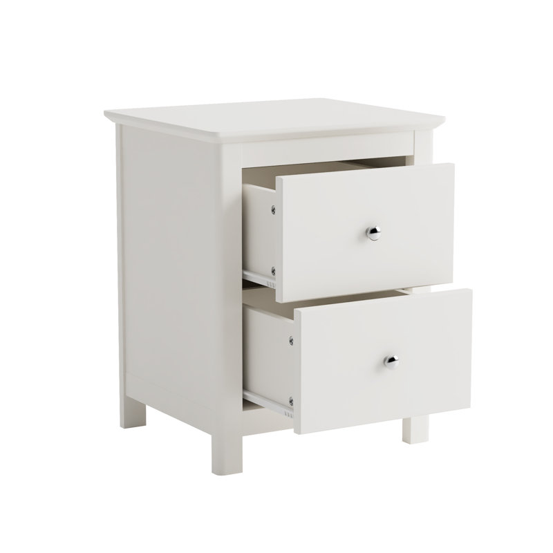 45cm W Manufactured Wood Bedside Table