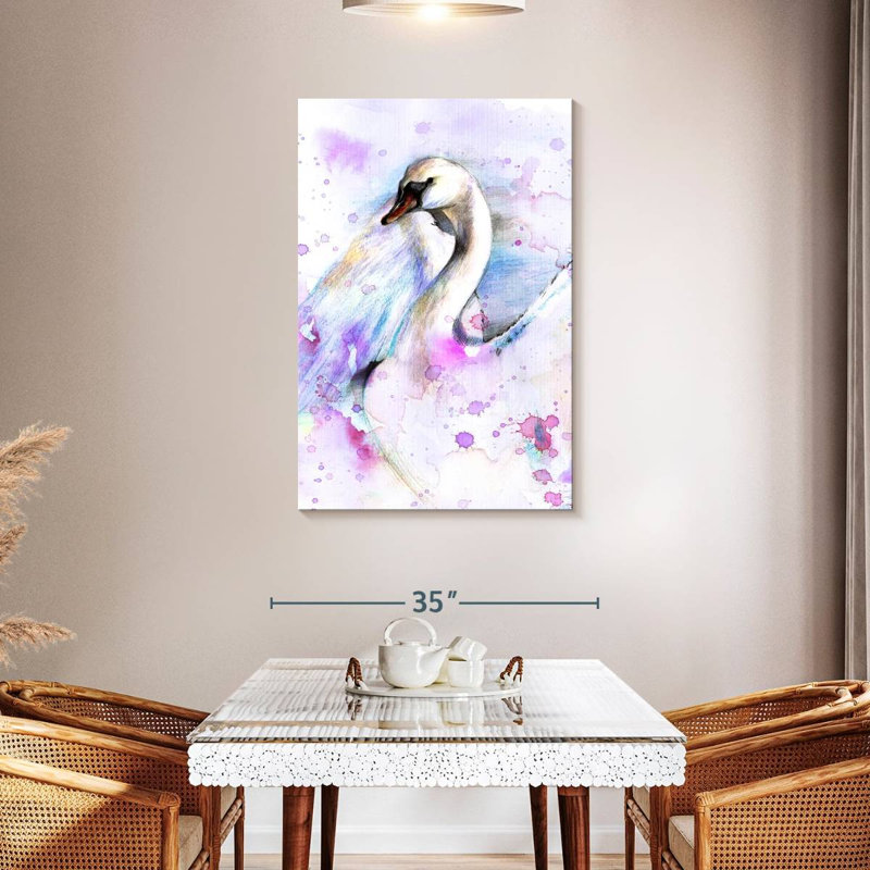 Brampt Abstract Swan, 45" H x 30" W