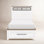 Complete Metalwork Panel Bed W/ Storage Footboard