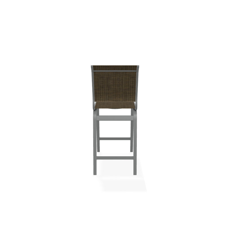 Tabouret de bar 26 po Holna, Beacon taupe Sunbrella®, Graphite texturé