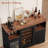 52"Bar Cabinet with Storage