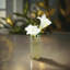 Porte-bougie blanc onyx