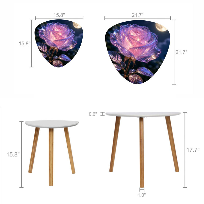Ensemble de 2 tables basses gigognes Triangle