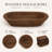10 Pack Rustic Wooden Dough Bowls