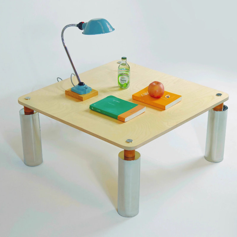 Personalized creative design coffee table, 14.48" H x 27.55" L x 27.55" W