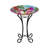 Solar Flamingo Bird Bath