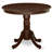 5 Piece Kitchen Table & Chairs Set Includes a Round Dining Room Table with Pedestal and 4 Dining Room Chairs, Mahogany-263261252-263261253